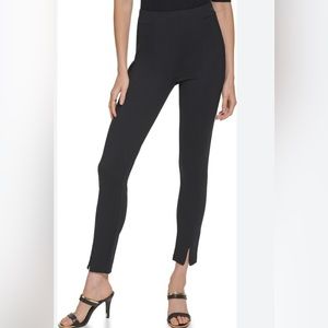 St John collection knit pant legging with front slit